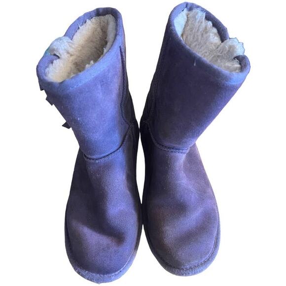 Koolaburra by UGG Victoria Short Boots Shearling 1019372 Size 5 Purple - Picture 2 of 10